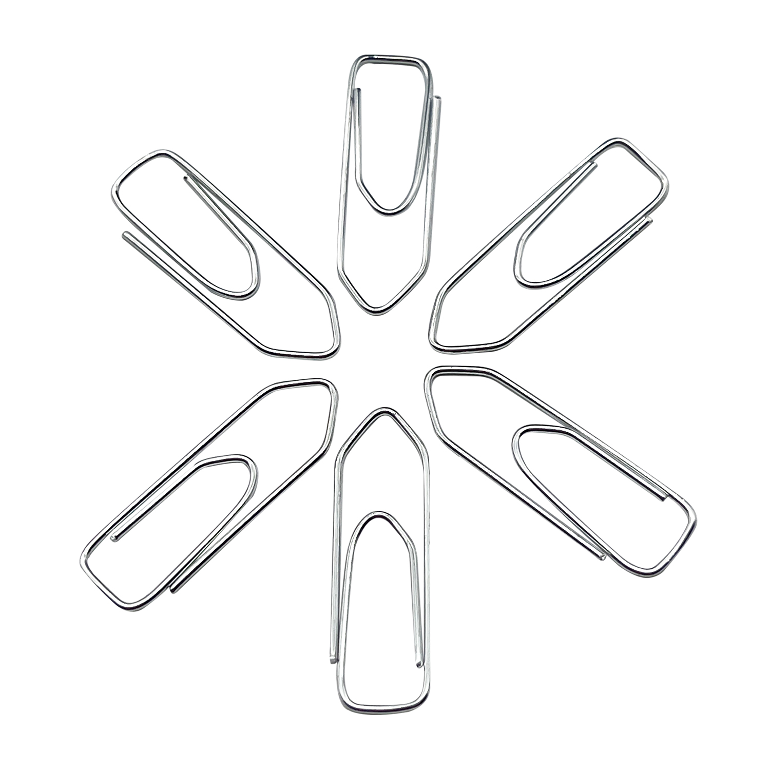 Custom logo wholesale 480pcs box 30mm office set accessories school home supplies paper clips metal cute boat paper clip